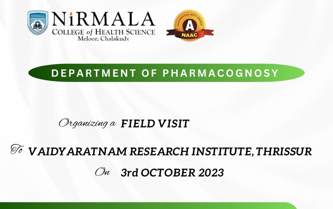 Field Visit to Vaidyaratnam Research Institute, Thrissur