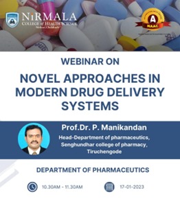 Webinar on Novel Approaches in Modern Drug Delivery Systems