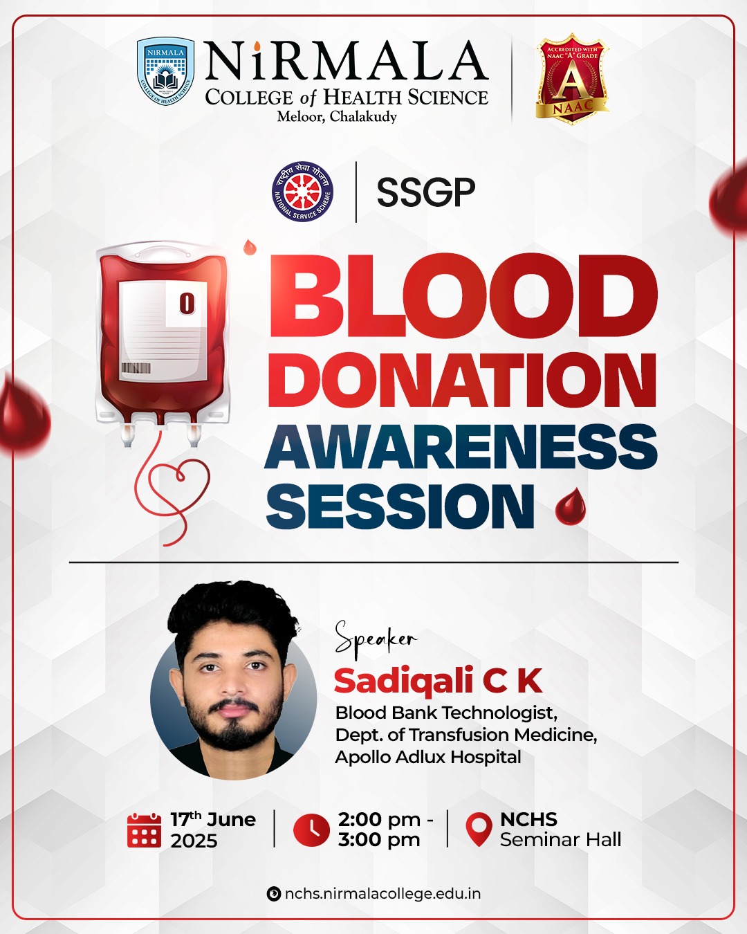 Blood donation awareness session