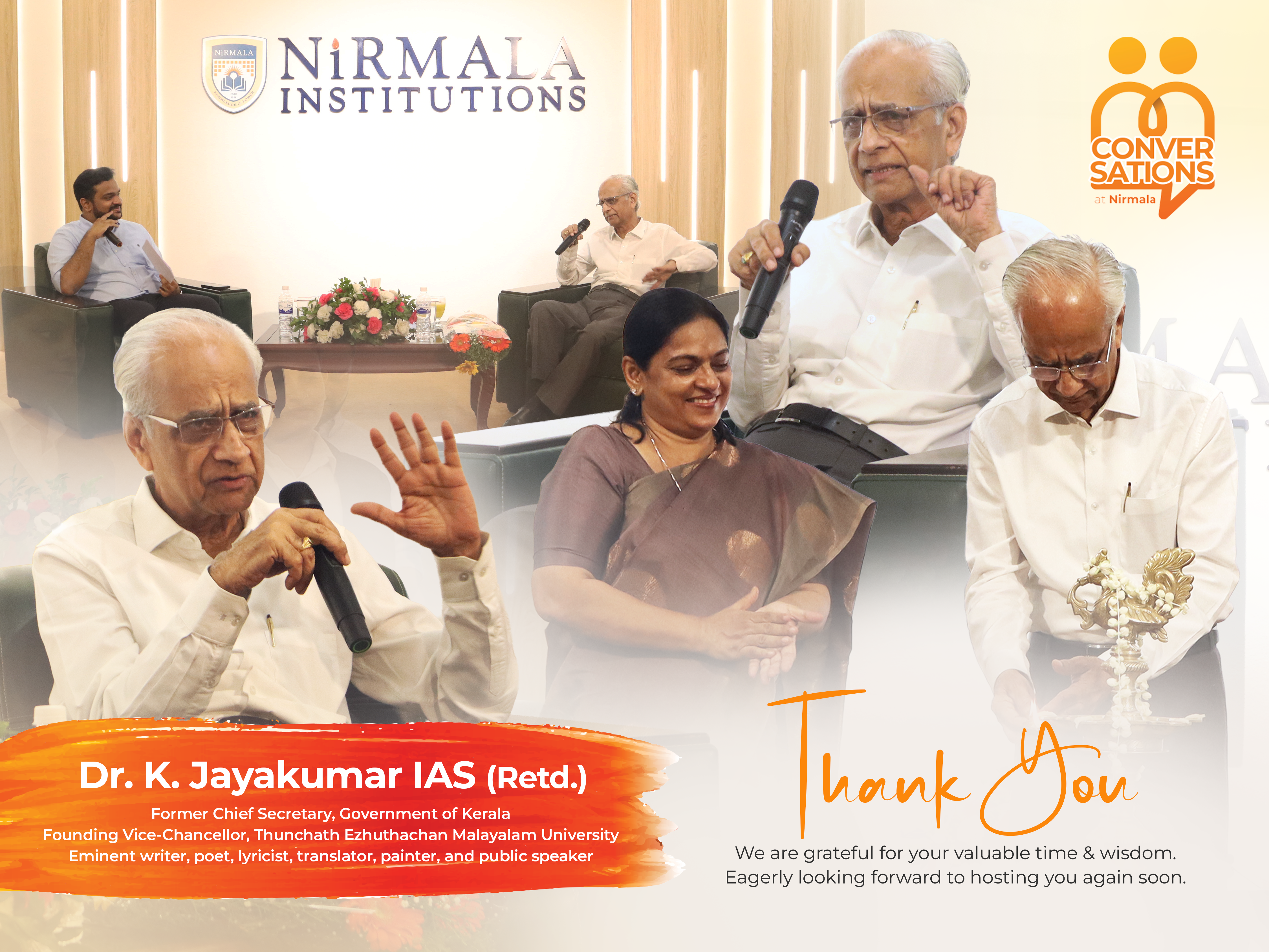 Conversations at Nirmala - Dr. K. Jayakumar IAS (Retd.)