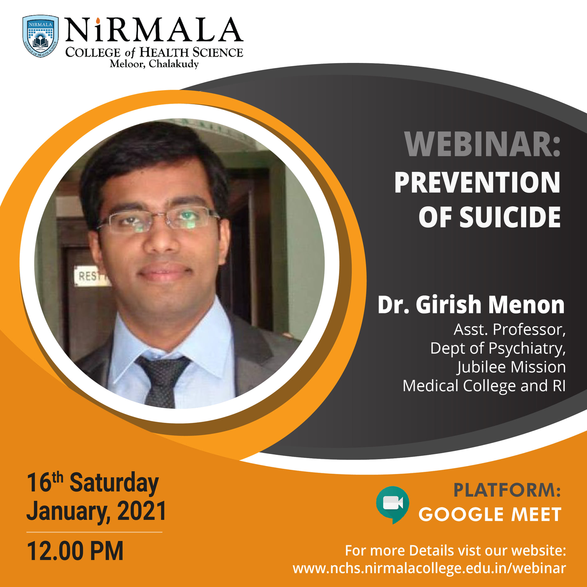 Webinar on the topic 'Prevention of Suicide'